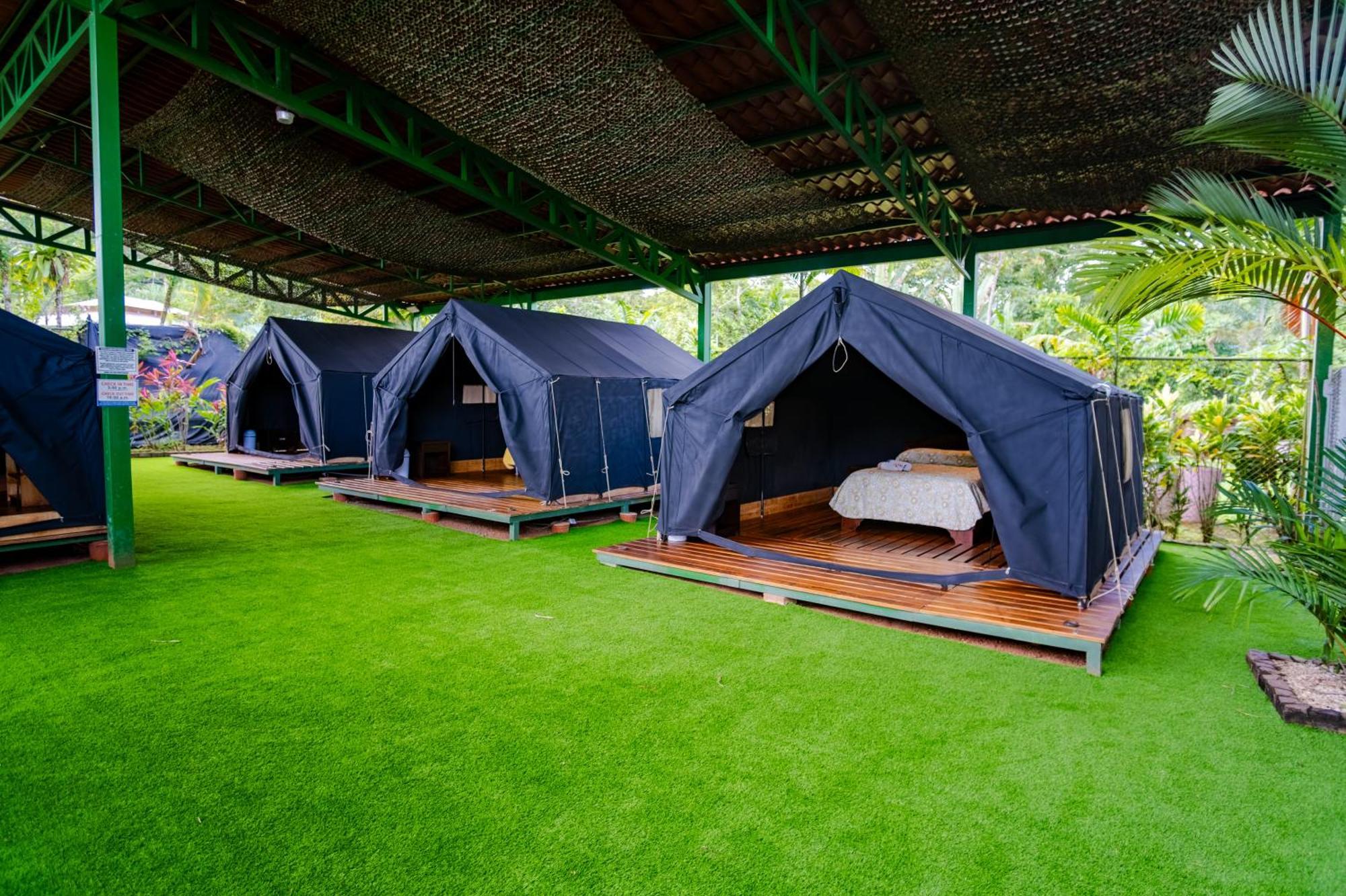 Arenal Backpackers Resort La Fortuna ภายนอก รูปภาพ Campsite at the resort